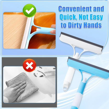 3-in-1 Multifunctional Glass Wiper with Spray Bottle to Clean the Floor and Scrub Household Car Cleaning Tools