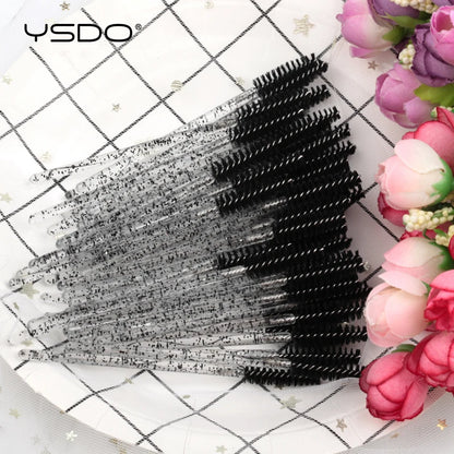 HOT 5/50 PCS Crystal Eyelashes Brush Comb Eye Lashes Extension Mascara Wands Makeup Tools Professional Makeup Beauty Tool