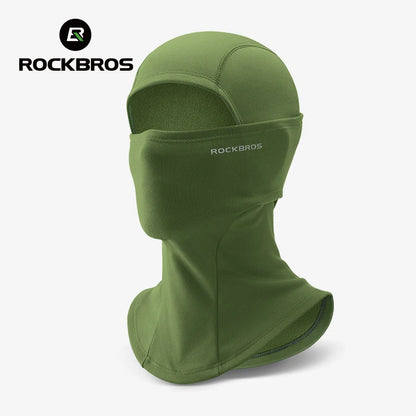 ROCKBROS Full Face Mask Warm Winter Scarf Balaclava Helmet Liner Fishing Skiing Hiking Bike Mask Windproof Breathable Headgear