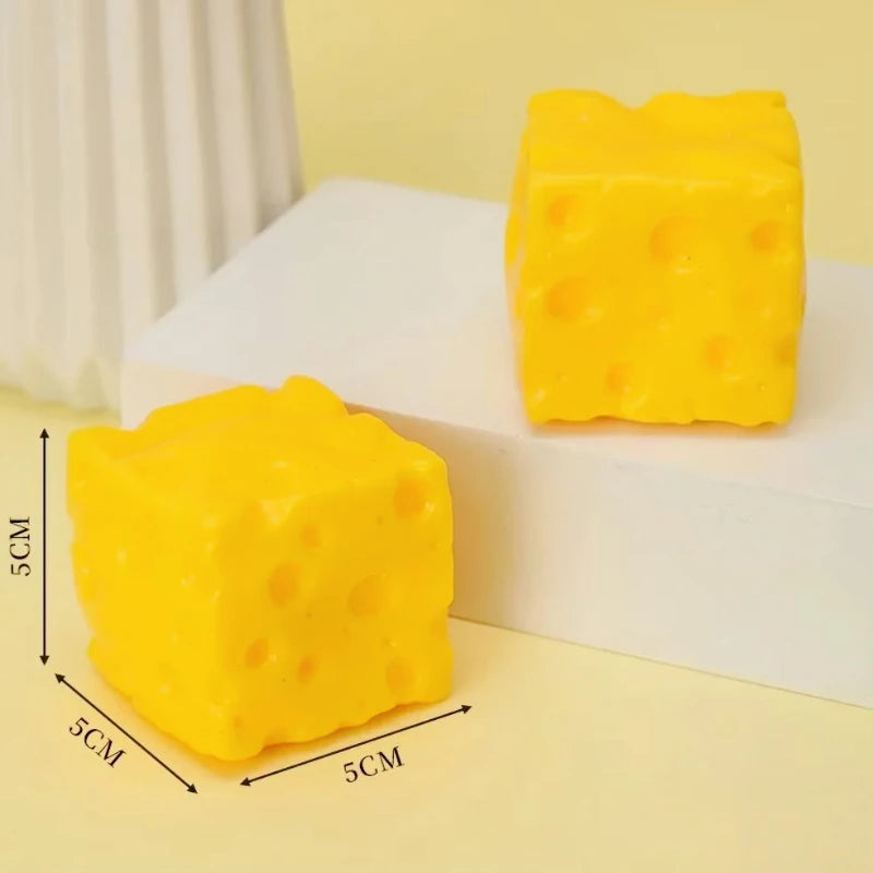 1pcs Giant Cheese Squeeze Toy Extra Large Size Cheese Squishy Fidget Toys Slow Rebound Shapeable Venting Ball for Adults Gifts