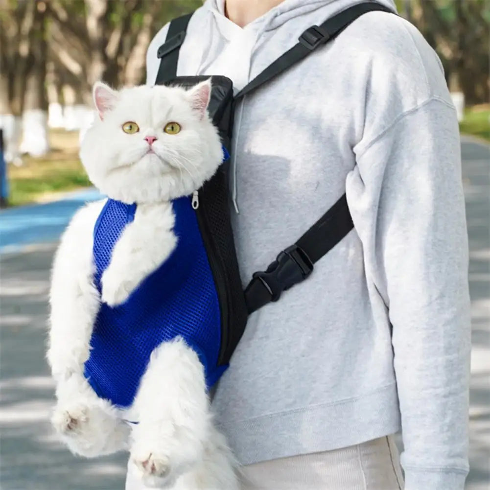 Pet Carrier Backpack Adjustable Pet Front Carrier for Hiking And Riding Dog Backpack Pet Legs Out Travel Bag for Cats Small Dogs