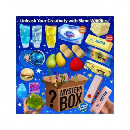 Blind Box Squishy Toy, Random Mystery Squeeze Stress Relief Fidget, Food Shape Sensory Decompression Toy, 1PC Kids Gift