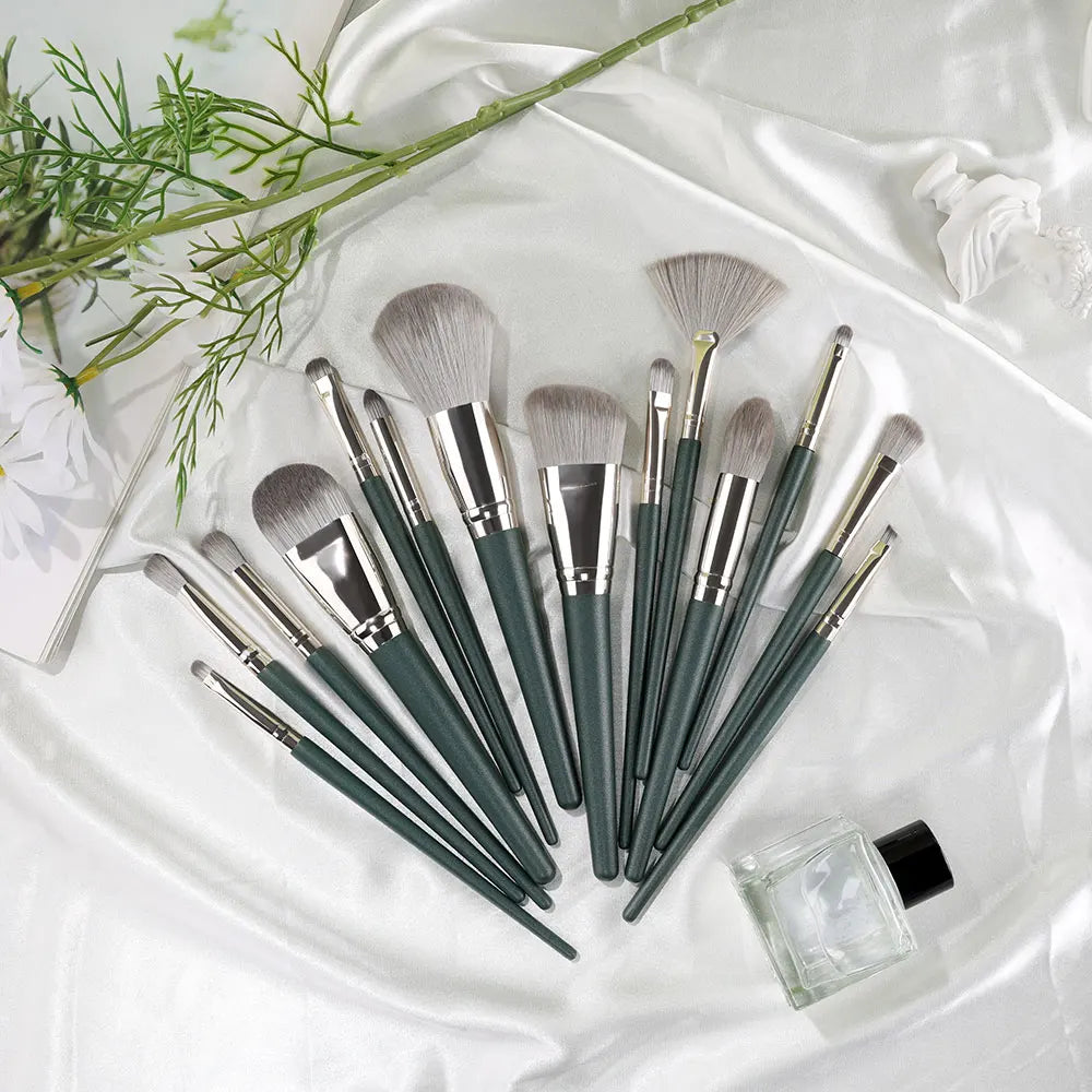 10/14Pcs Makeup Brushes Set EyeShadow Foundation Women Cosmetic Loose Powder Blush Super Soft Blending Make Up Brush Beauty Tool