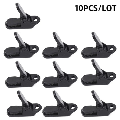 10PCS Tent Rope Fastener Adjuster Outdoor Camping Triangle Non-Slip Hiking Rope Buckles Stopper Tools Adjust Rope Accessories