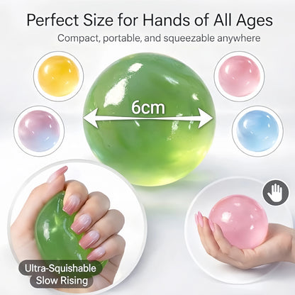 Coconut Oil Squishy, Coconut Oil Stress Ball – Super Soft, Handmade Slow Rising Fidget Squeeze Toy for Stress Relief, Squeeze the Stress Away, Easy to Clean, Portable, Ideal for Office Desk Home Travel,Christmas Gift