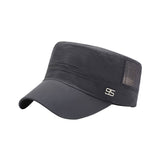 Adjustable Outdoor Baseball Cap Breathable Flat Mesh Hat Sun Hats for Men