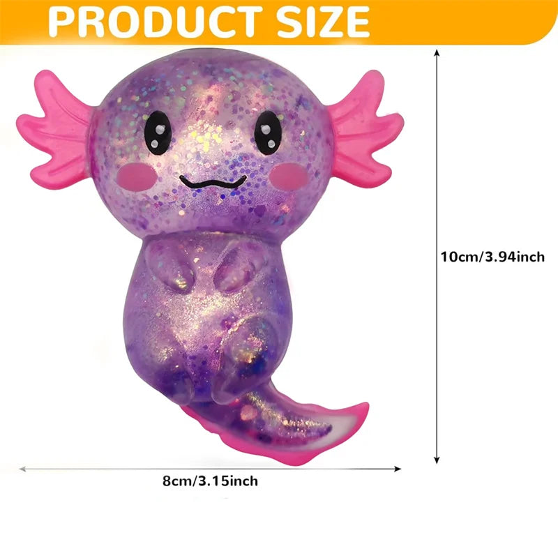 1/3/6/9PCS Axolotl Sensory Stress Relief Squishy Valentine's Day Gift Axolotl Party Supplies Gift Stress Relief Squeezing Gift