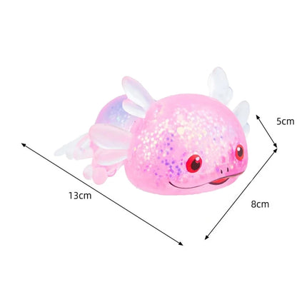 1/4PCS Squishy Stress Glitter Axolotl for Kids Adult Sugar Ball Stress Relief Birthday Party Favors Gift Easter Basket Filler