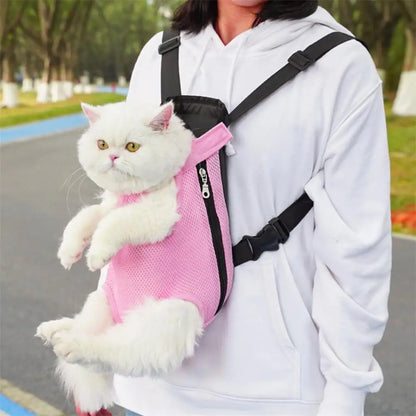 Pet Carrier Backpack Adjustable Pet Front Carrier for Hiking And Riding Dog Backpack Pet Legs Out Travel Bag for Cats Small Dogs