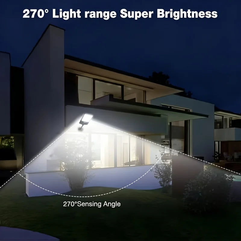2026 Newest 580LED Super Bright Solar Street Lights for Outdoor, Motion Sensor Solar Lights Zero Electricity Cost, IP65, 5500K Bright Commercial Light for Garden, Lawn, Yard, Patio, Garage, Outside