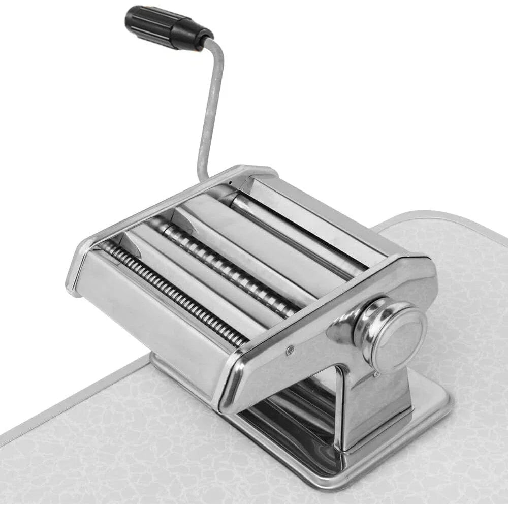 Stainless Steel Pasta Maker Machine Adjustable Noodle Dumpling Press Hand Made Manual Machine Two Cutter Kitchenware Tools