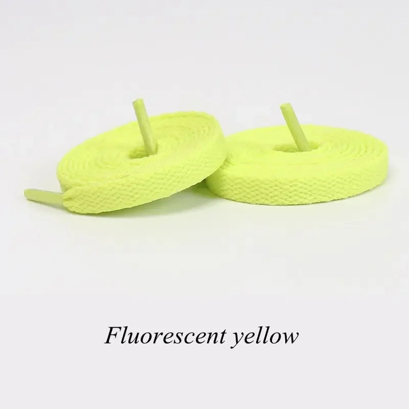 1pair Flat Shoelaces Classic Shoe Laces Fit Fashion Solid Sports Shoelace Casual Unisex Shoe Strings Shoe Accessories