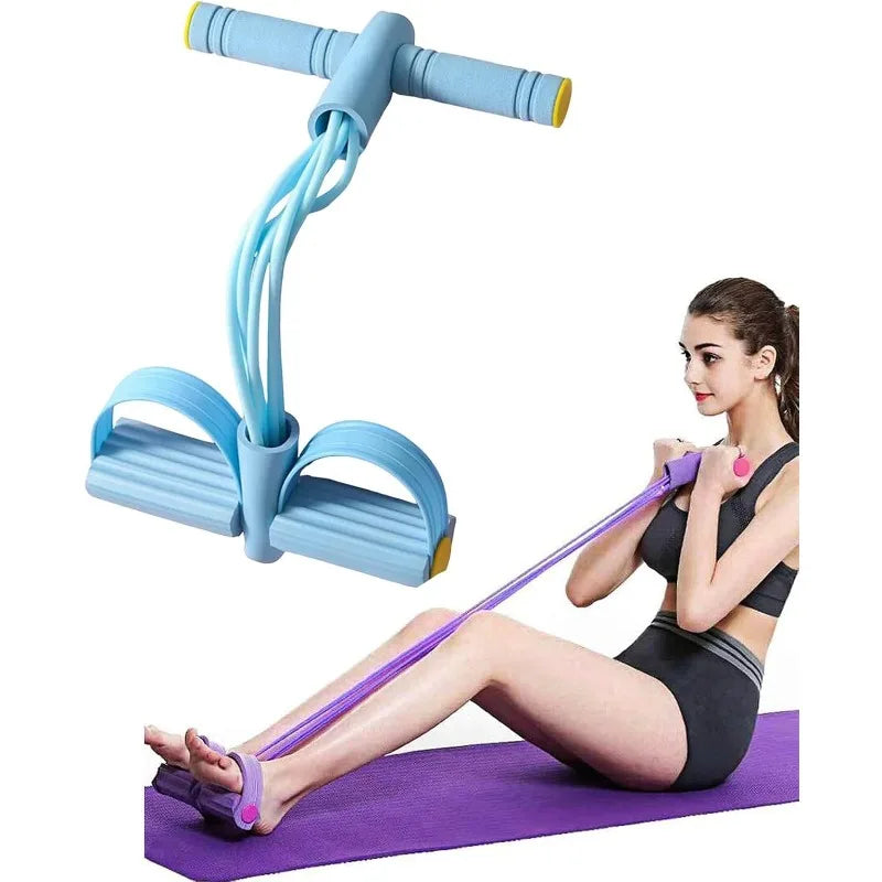 Multi-Function Resistance Band Set, 6 Tubes for Intense Workout, NBR Handles for Comfort, Office/Living Room/Bedroom Use
