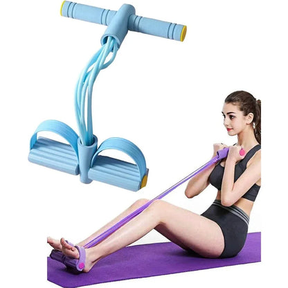 Multi-Function Resistance Band Set, 6 Tubes for Intense Workout, NBR Handles for Comfort, Office/Living Room/Bedroom Use