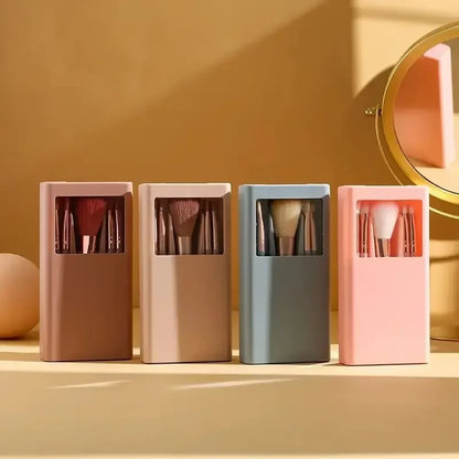 Mini Makeup Brushes Set Mirror Soft Fluffy for Cosmetics Foundation Powder Eyeshadow Kabuki Blending Makeup Brush Beauty Tool
