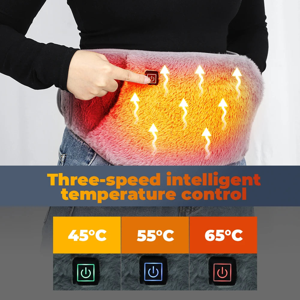 USB Portable Hand Warmer Rechargeable Plush Reusable Electric Foot Heater for Home Winter Hand Feet Abdomen Keep Warm