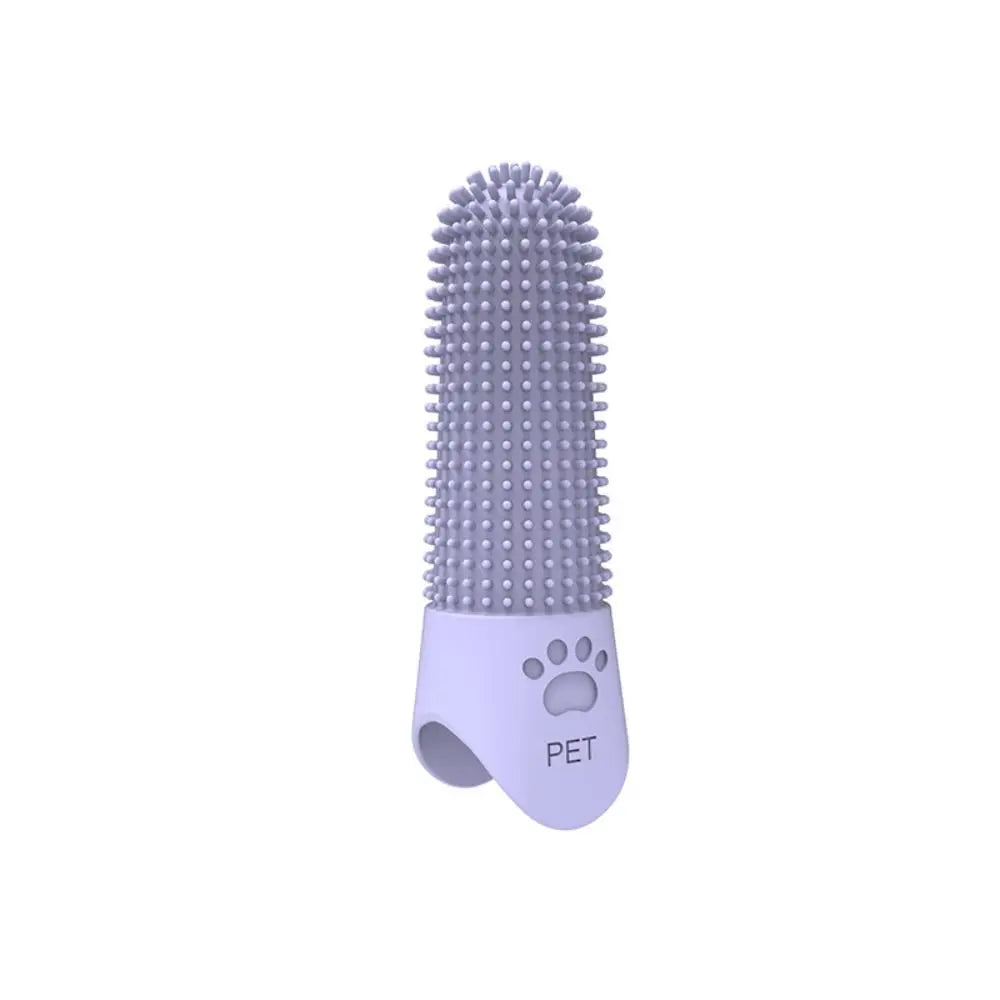 Dog Toothbrush, 360° Cleaning Finger Toothbrush for Dogs, Food Grade Silicone Dog Finger Toothbrush for Dogs & Cats Dental Care