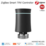 MOES ZigBee 3.0 TRV Thermostat Tuya Radiator Actuator Valve Smart Programmable Temperature Controller Alexa Google Voice Control