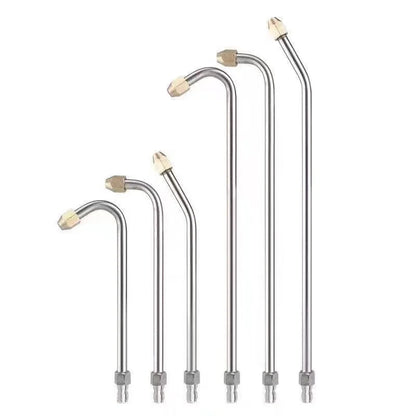 25°/90°/U High Pressure Washer Extension Wand With 1/4 Quick Connector Lance Spear With CurvedHead Rod Cleaning Tool for car