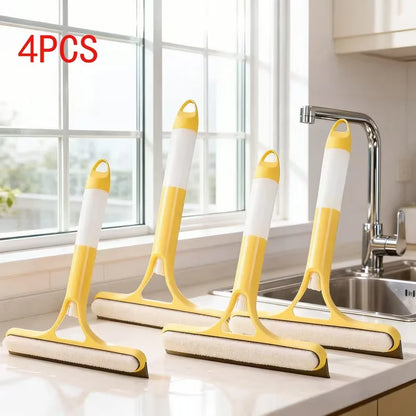 3-in-1 Multifunctional Glass Wiper with Spray Bottle to Clean the Floor and Scrub Household Car Cleaning Tools