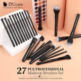 DUcare Black makeup brush Professional Makeup Eyeshadow Foundation Powder Soft Synthetic Hair Makeup Brushes