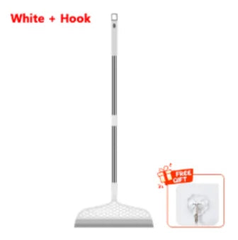 Silicone Broom, Silicone Floor And Carpet Cleaner, Plastic Handle For Stains And Spills, Home Cleaning Tool & Pet Hair Remover,Broom Sweeper.