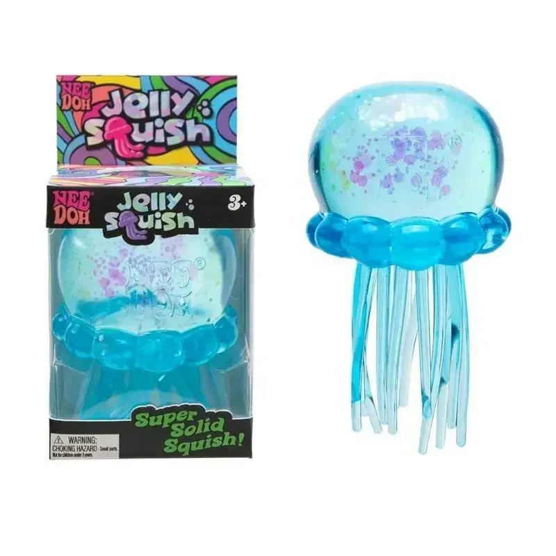 Transparent Glitter Jellyfish Squishy Toy Super Soft BIG Squeeze Stress Ball Sensory Fidget Toy for Anxiety Relief 114 / 128