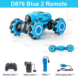 D876 1:16 4WD RC Car Radio Gesture Induction Music Light Twist High Speed Stunt Remote Control Off Road Drift Vehicle Cars Model