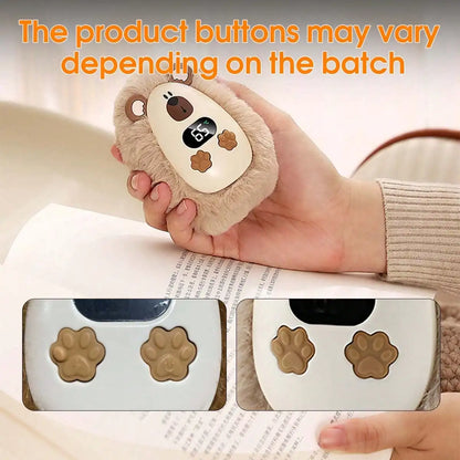 Mini Plush Pet Reusable Hand Warmers Rechargeable Portable Pocket Warmer Fast Heating 3-Gear Adjustable Outdoor Hand Heater For Winter Essentials Accessory Halloween Christmas Gifts Christmas Gifts,Hand Warmers,Gifts For Men,