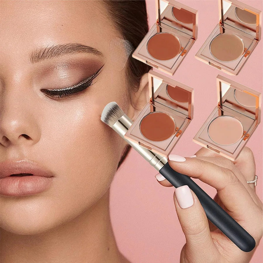 Foundation Concealer Makeup Brushes Cover Synthetic Dark Circle Angled Seamless Liquid Cream Cosmetics Contour Brush Beauty Tool