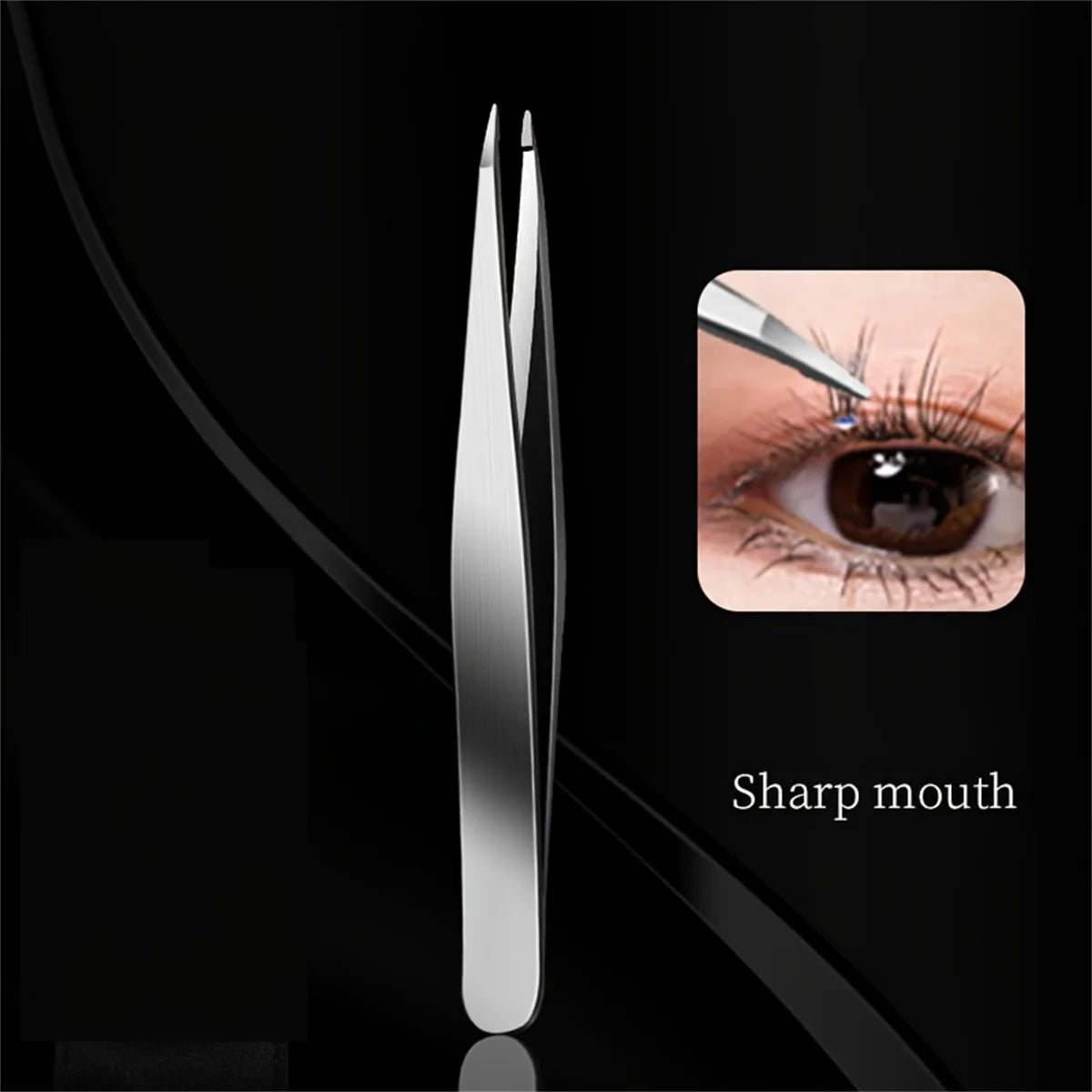 Eyebrow Tweezers Set 1/4 Pcs Stainless Steel Eyebrow Forceps Professional Beauty Tool Set For Facial Hair Inward Growing