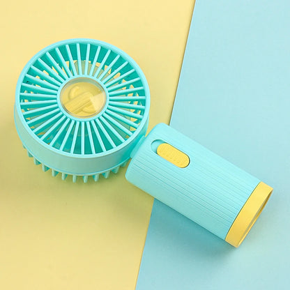 Handheld Fan Portable USB Rechargeable Fans Desk with Base Small Makeup Eyelash Cooler Dryer Women Outdoor Office Beauty Tools