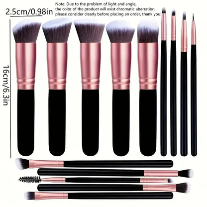 Professiona 14PCS Makeup Brushes Set  Soft Fluffy Foundation Blush Powder Eyeshadow Kabuki Blending Female Cosmetics Beauty Tool