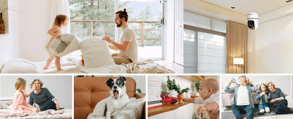 2K Pet Camera WiFi Security Camera Indoor Home Surveillance Camera, Motion Detection, Two-Way Audio, Night Vision, GENBOLT