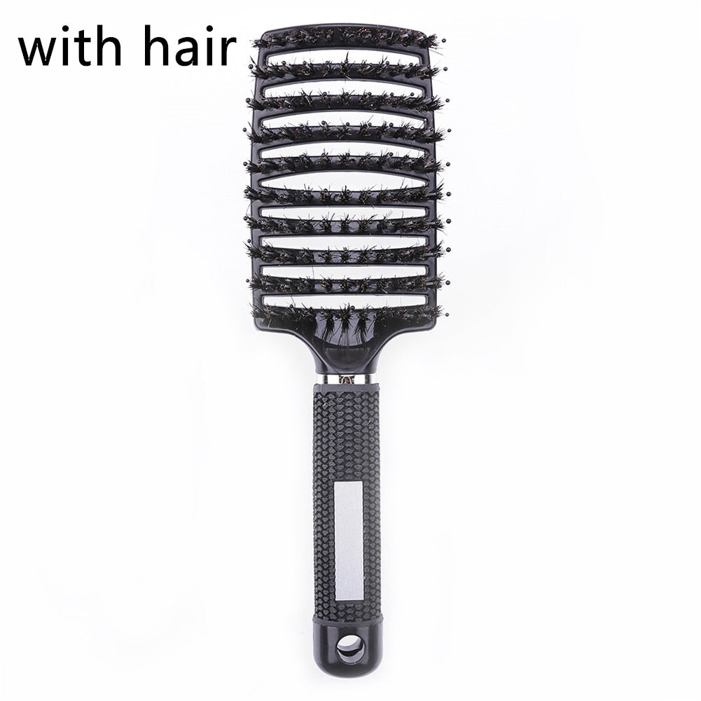 Hair brush Girls Hair Scalp Massage Comb Women Hairbrush Nylon Wet Curly Detangle Hair Brush for Salon Hairdressing Styling Tool