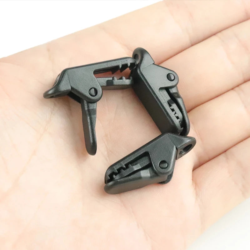10PCS Tent Rope Fastener Adjuster Outdoor Camping Triangle Non-Slip Hiking Rope Buckles Stopper Tools Adjust Rope Accessories