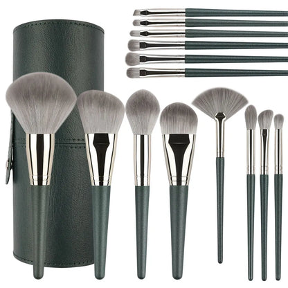 10/14Pcs Makeup Brushes Set EyeShadow Foundation Women Cosmetic Loose Powder Blush Super Soft Blending Make Up Brush Beauty Tool
