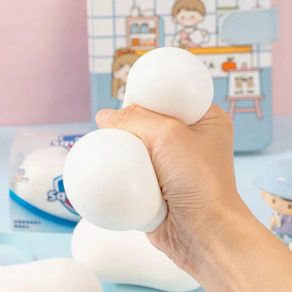 Soap Ball Squishy Soap Stress Ball Fidget Toy Crunchy Squeeze Ball Round Blocks Filled ASMR Anti Stress Toys for Kids & Adults