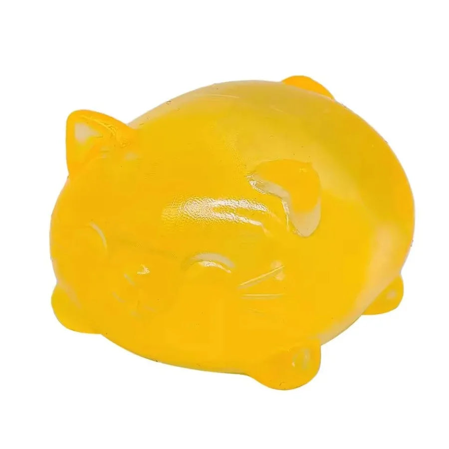 Gummy Kitty & Sugar Ball Designs, Anxiety Relief & Focus Toy, Maltose Filled Squeeze Cat Toys for Sensory Play, Sensory Fidget Toys for Adults, Kids, Christmas Gift, Slow Rising Squishy Stress Ball