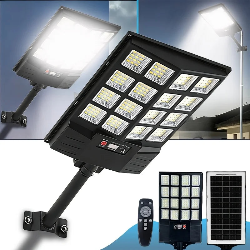 2026 Newest 580LED Super Bright Solar Street Lights for Outdoor, Motion Sensor Solar Lights Zero Electricity Cost, IP65, 5500K Bright Commercial Light for Garden, Lawn, Yard, Patio, Garage, Outside