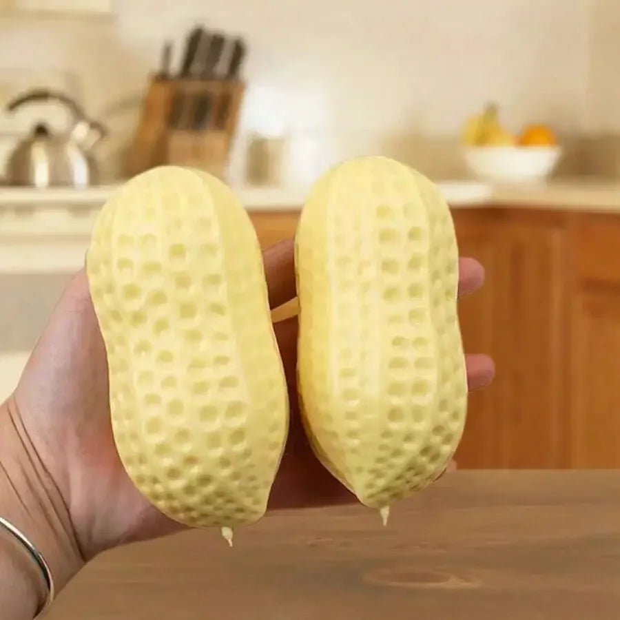 Peanut Stress Ball Crunchy Squeeze Ball Squishy Toy, Buttery-Soft Feel Fidget Toy ASMR Sensory Anti Stress Toys For Adults, Birt