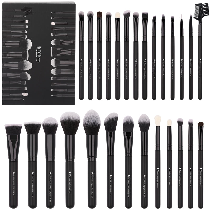 DUcare Professional Makeup Brushes 8-27Pcs Makeup Brush Full Set Foundation Eyeshadow Powder Synthetic Goat Hair Cosmetics Brush