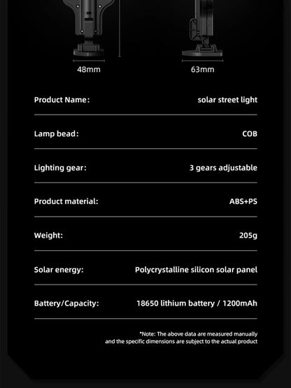 FAMCDC 4 Pack Solar Street Lights 108 COB LED Outdoor Wall Lights with Remote Control and Motion Sensor Adjustable 3 Modes Suita