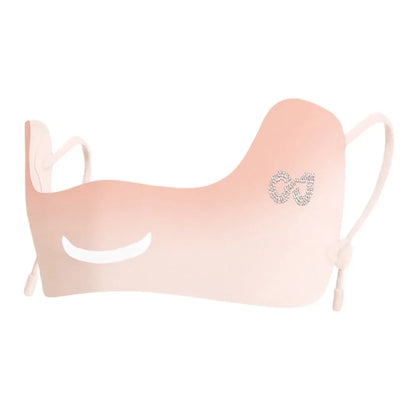 Summer Ice Silk Sun Protection Mask UPF50+ Breathable Women Face Mask Canthus Protection Half Face Face Shield for Golf Sports