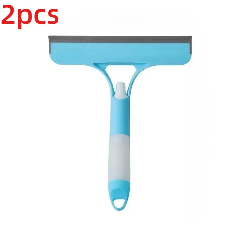 3-in-1 Multifunctional Glass Wiper with Spray Bottle to Clean the Floor and Scrub Household Car Cleaning Tools