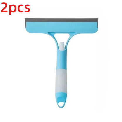 3-in-1 Multifunctional Glass Wiper with Spray Bottle to Clean the Floor and Scrub Household Car Cleaning Tools