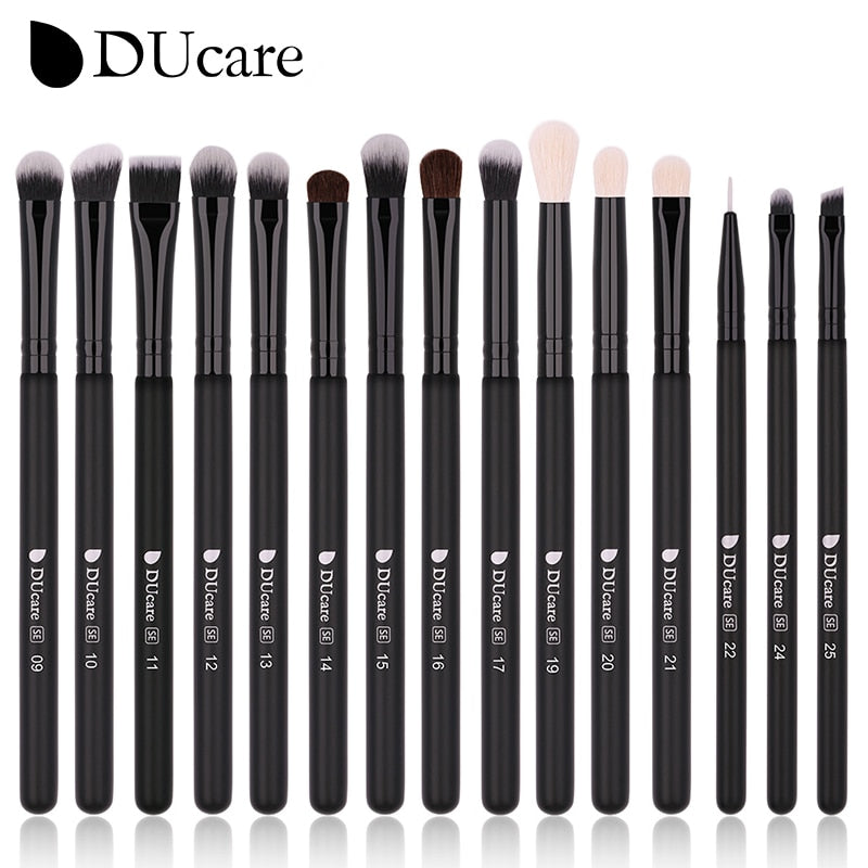 DUcare Black makeup brush Professional Makeup Eyeshadow Foundation Powder Soft Synthetic Hair Makeup Brushes