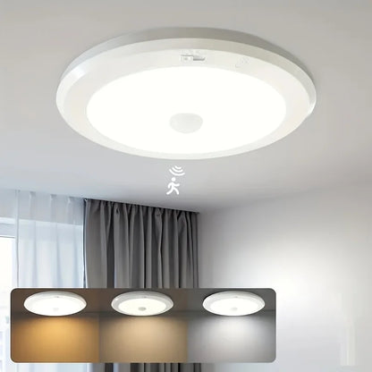 Magnetic PIR Motion Sensor LED Ceiling Light 2.5W 250lm Cool White Indoor Light For Living Room Bedroom Hallway Office Balcony