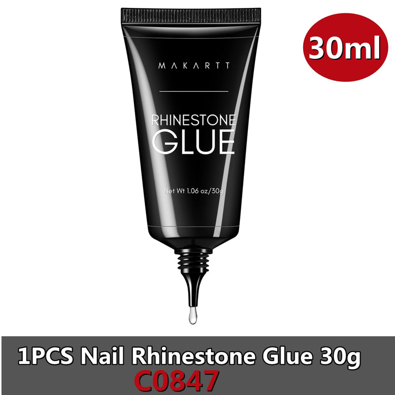 Makartt Nail  Rhinestone Glue Gel, Super Sticky Adhesive Resin Gems Glue, Crystals Gel Glue for Nails , Stones Nail Glue