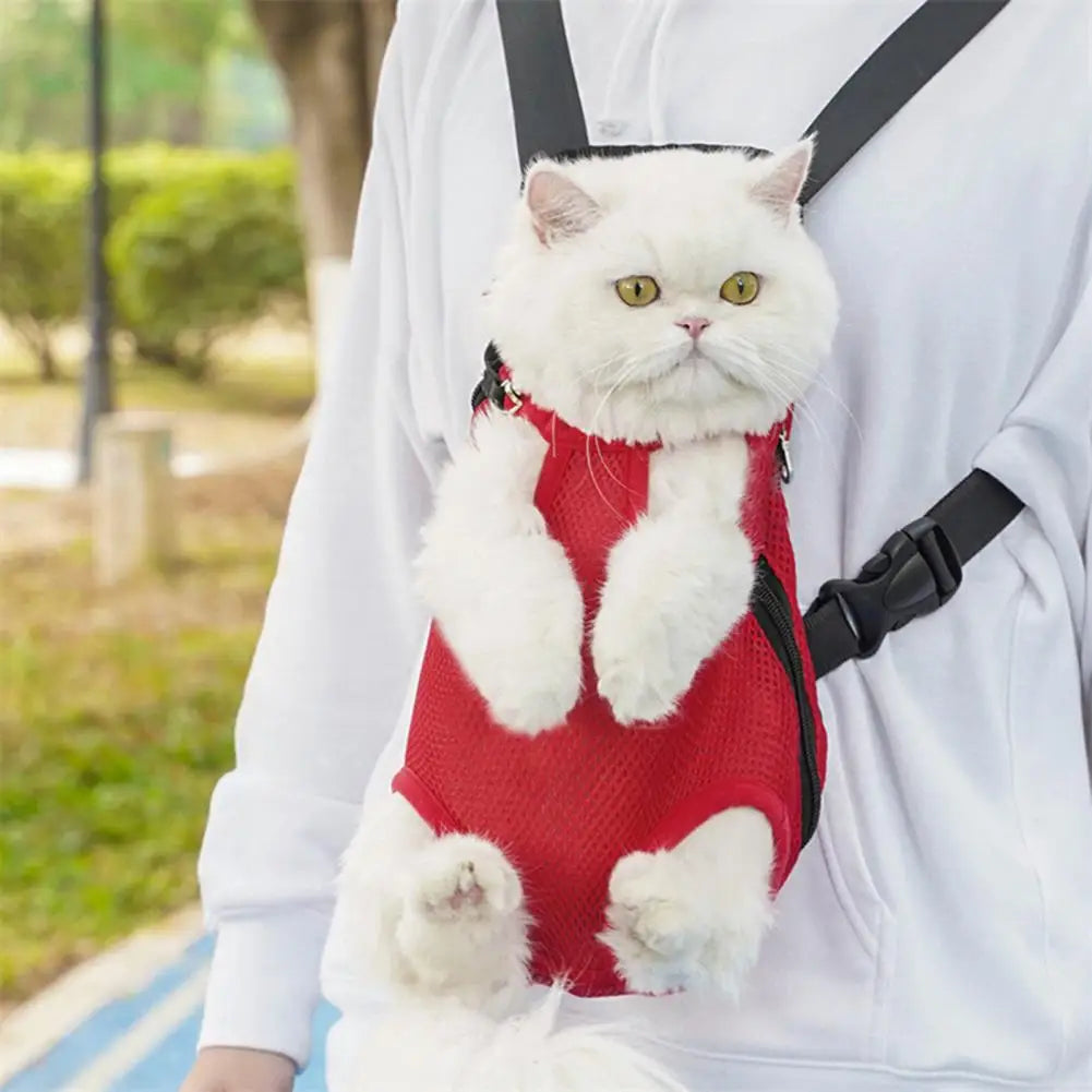 Pet Carrier Backpack Adjustable Pet Front Carrier for Hiking And Riding Dog Backpack Pet Legs Out Travel Bag for Cats Small Dogs